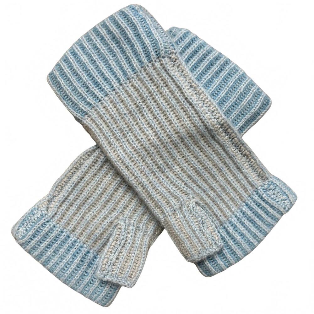 NEW KINROSS plaited glove in waterfall multi